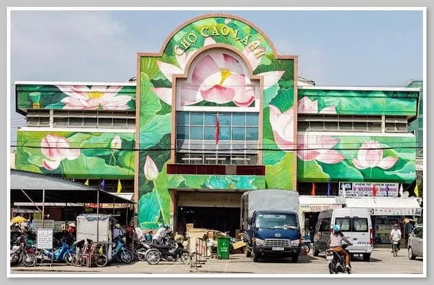 Chợ Cao Lãnh được trang trí và nâng cấp rất đẹp 